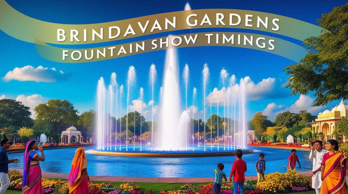 Brindavan Gardens Fountain Show Timings