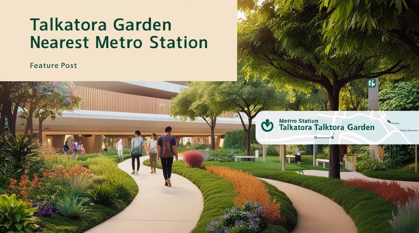 talkatora garden nearest metro station