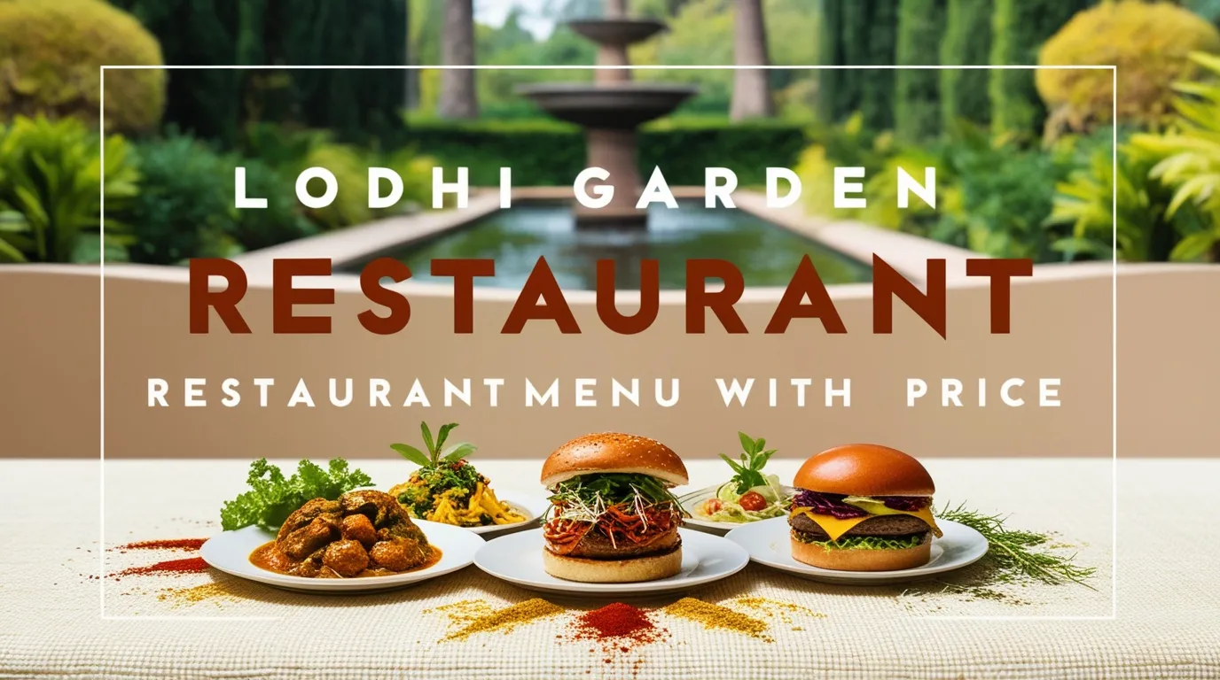Lodhi Garden Restaurant Menu with Price