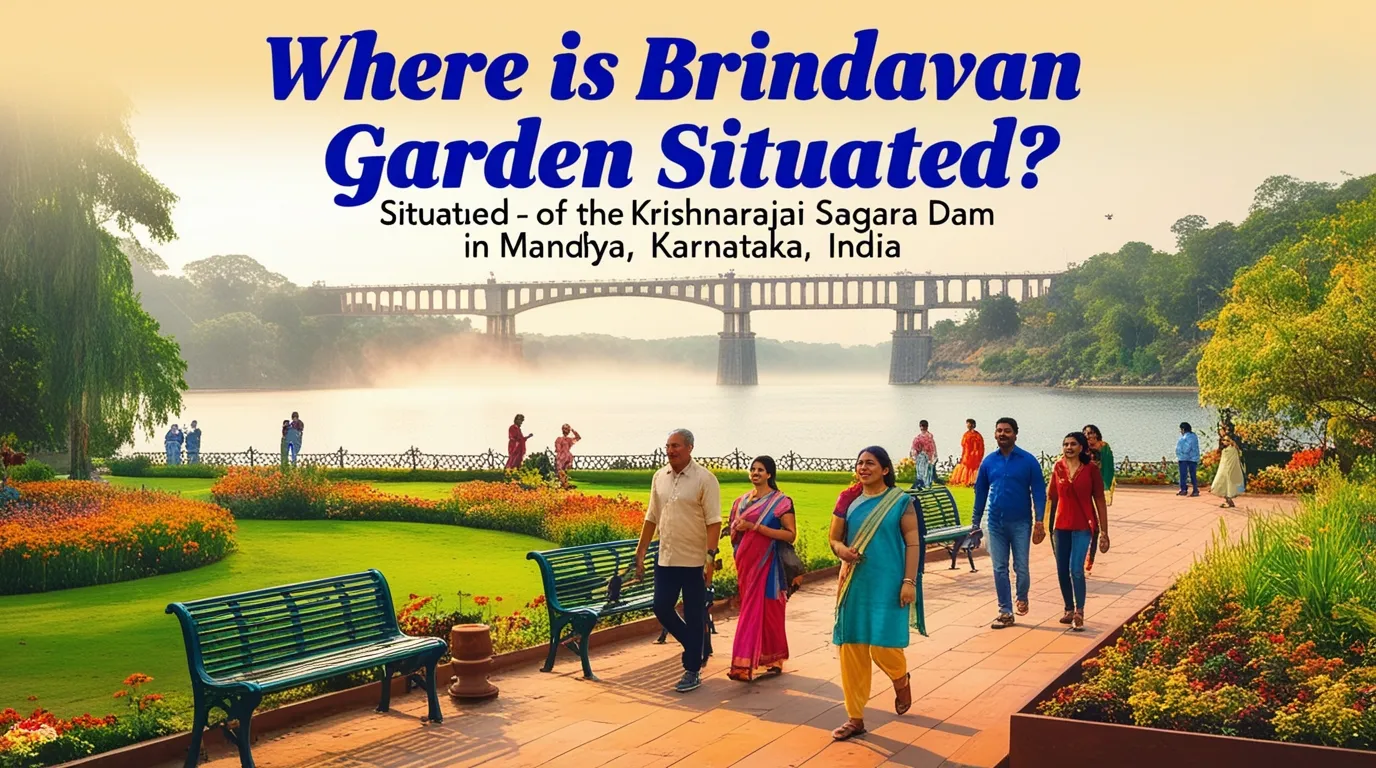 Where is Brindavan Garden Situated?