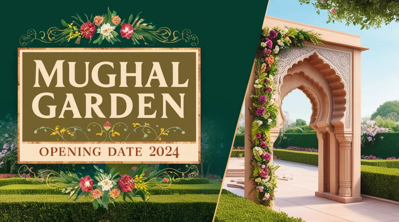 mughal garden opening date 2024
