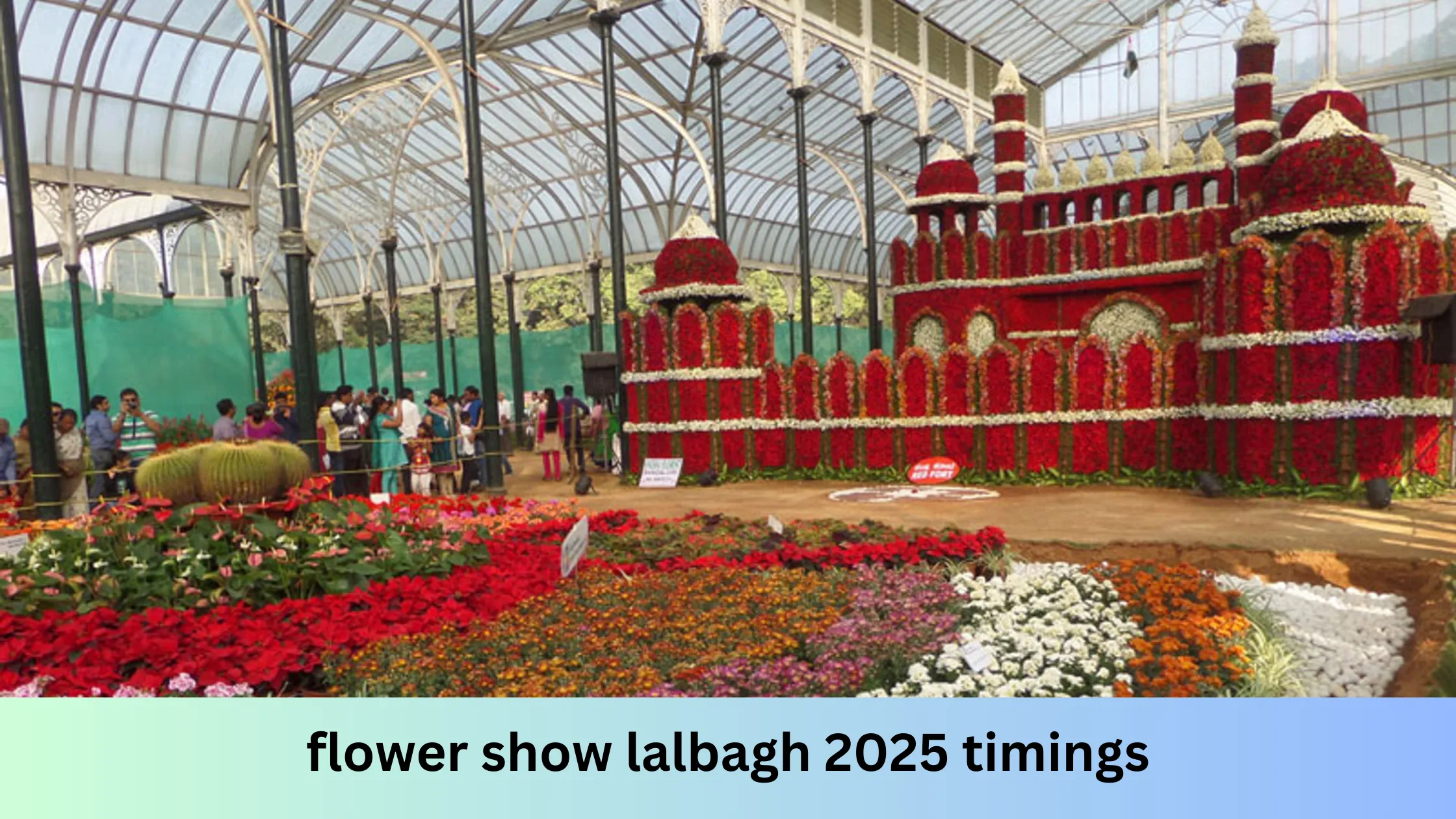 flower show lalbagh 2025 timings